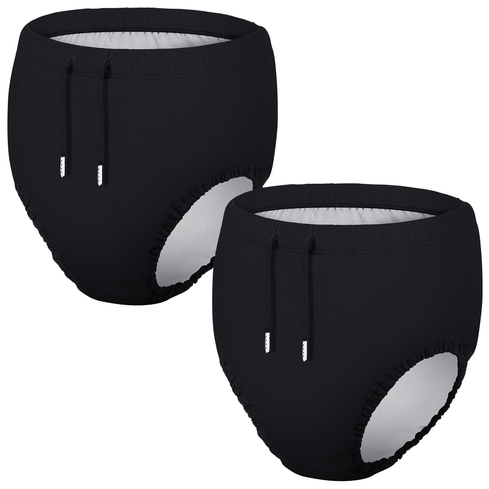 2 Pcs Youth Swim Diaper Special Needs Reusable Cloth Diaper Covers Waterproof Incontinence for Swimming,Unisex