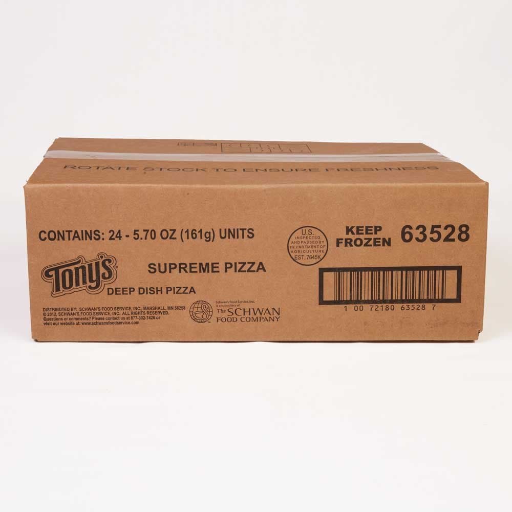 Schwans Tonys Supreme Par Baked Pizza, 6.5 Ounce -- 24 per case.