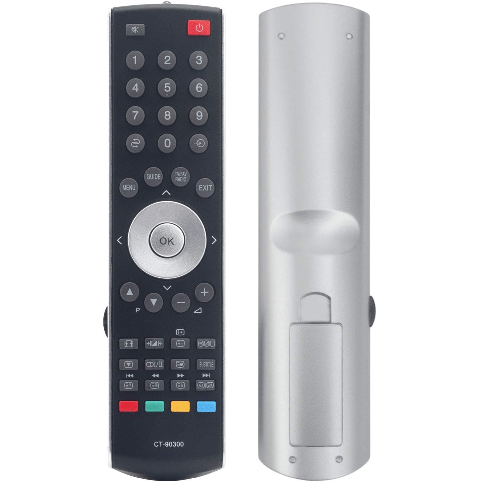 CT-90300 Replacement Remote Control fit for Toshiba TV REGZA LCD HDTV 42A3030D 42WLG66 42WLG66P 42A3030DG 32AV565DBD 37WLT68G 32AV555D 37WLT68P Sub CT-8003 CT-90301 CT-90323 CT-90325 CT-90326 CT-90327