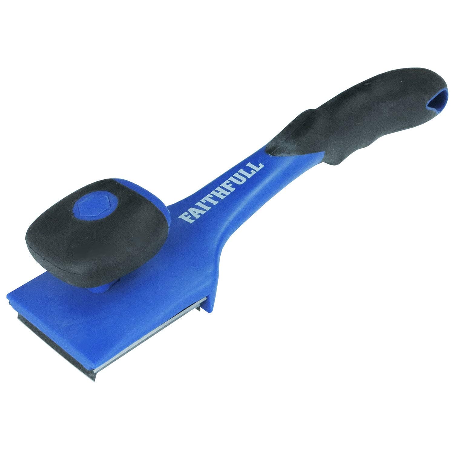 Faithfull FAIWS624 Soft Grip Wood Scraper with 4 Sided 62mm Blade for paint and varnish removal, 285mm
