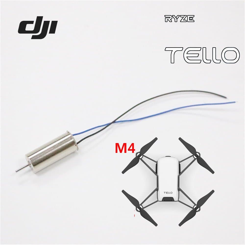 RYZE Tello 8520 Coreless Genuine CW CCW Motor for DJI Tello 720P Camera WiFi FPV Mini Drone Quadcopter Repair Accessories (Genuine M4 Motor (Long Black/Blue Line))