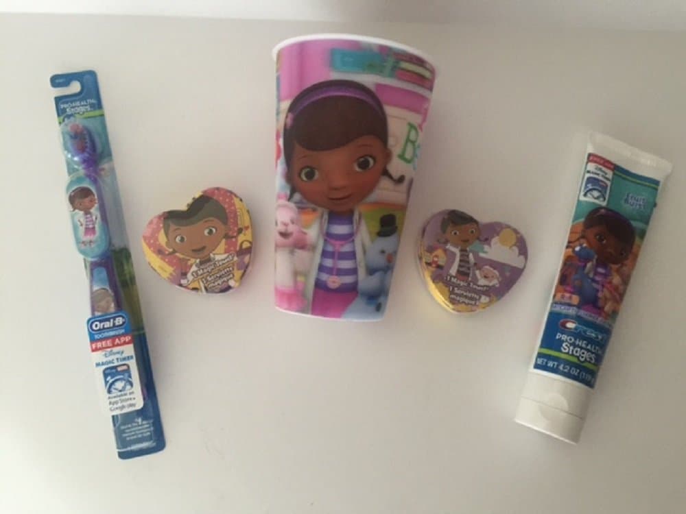 Doc McStuffins Dental Bundle Toothbrush Toothpaste Cup Wash Cloth