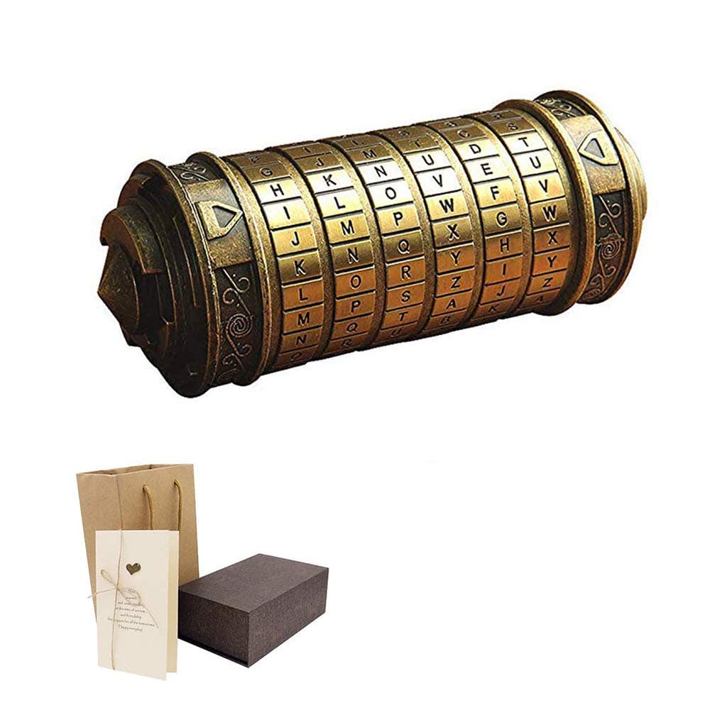 Piu Fashion The Code Cryptex Valentine's Day Girlfriend Boyfriend Birthday Interesting Creative Romantic Gift Free with The Couple of Ring