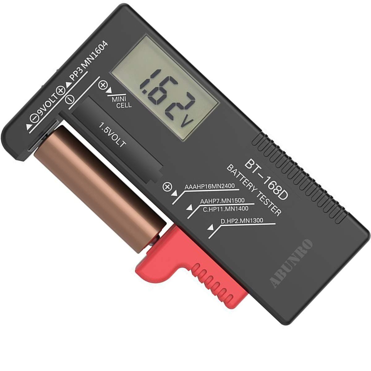 Digital Battery Tester universal for AA AAA C D 9V/1.5V, battery checker tester for household batteries