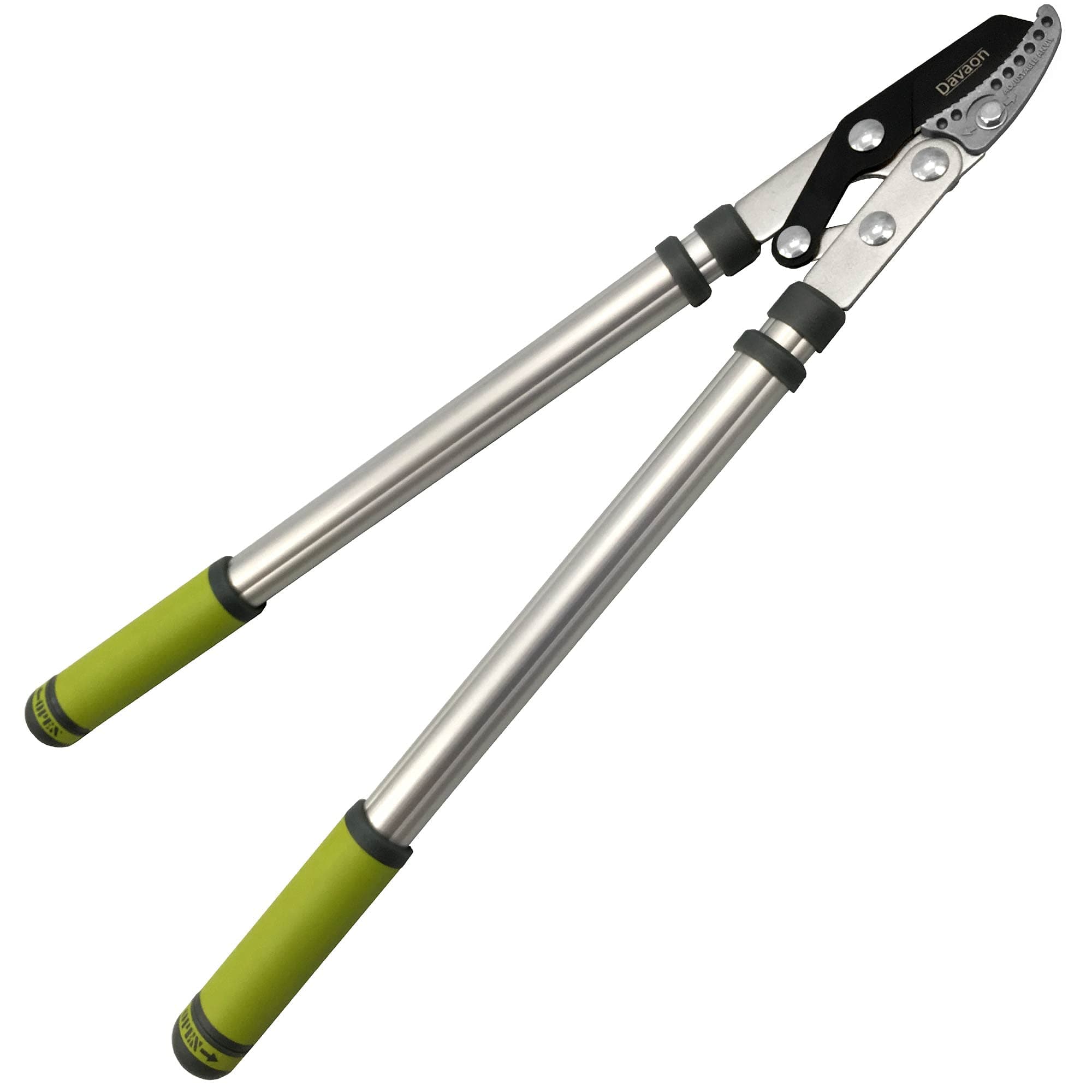 Telescopic Tree Loppers for Gardening (Anvil Loppers) - Heavy Duty Garden Loppers with Razor-Sharp SK5 Steel Blades - Long Reach Pruner and Branch Cutters - Davaon Pro
