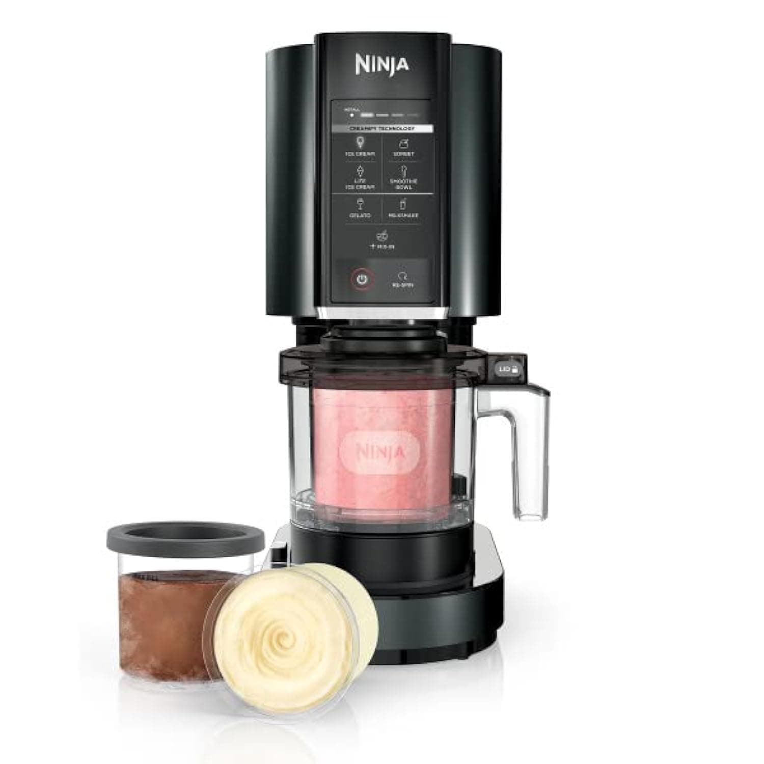 Ninja CREAMi Ice Cream, Sorbet, Milkshake Maker + 3 Pint of Cream, Black