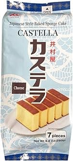 Imuraya Japanese Style Pre-Sliced Baked Sponge Pound Cake 9.8oz, 7 Pieces (Cheese)
