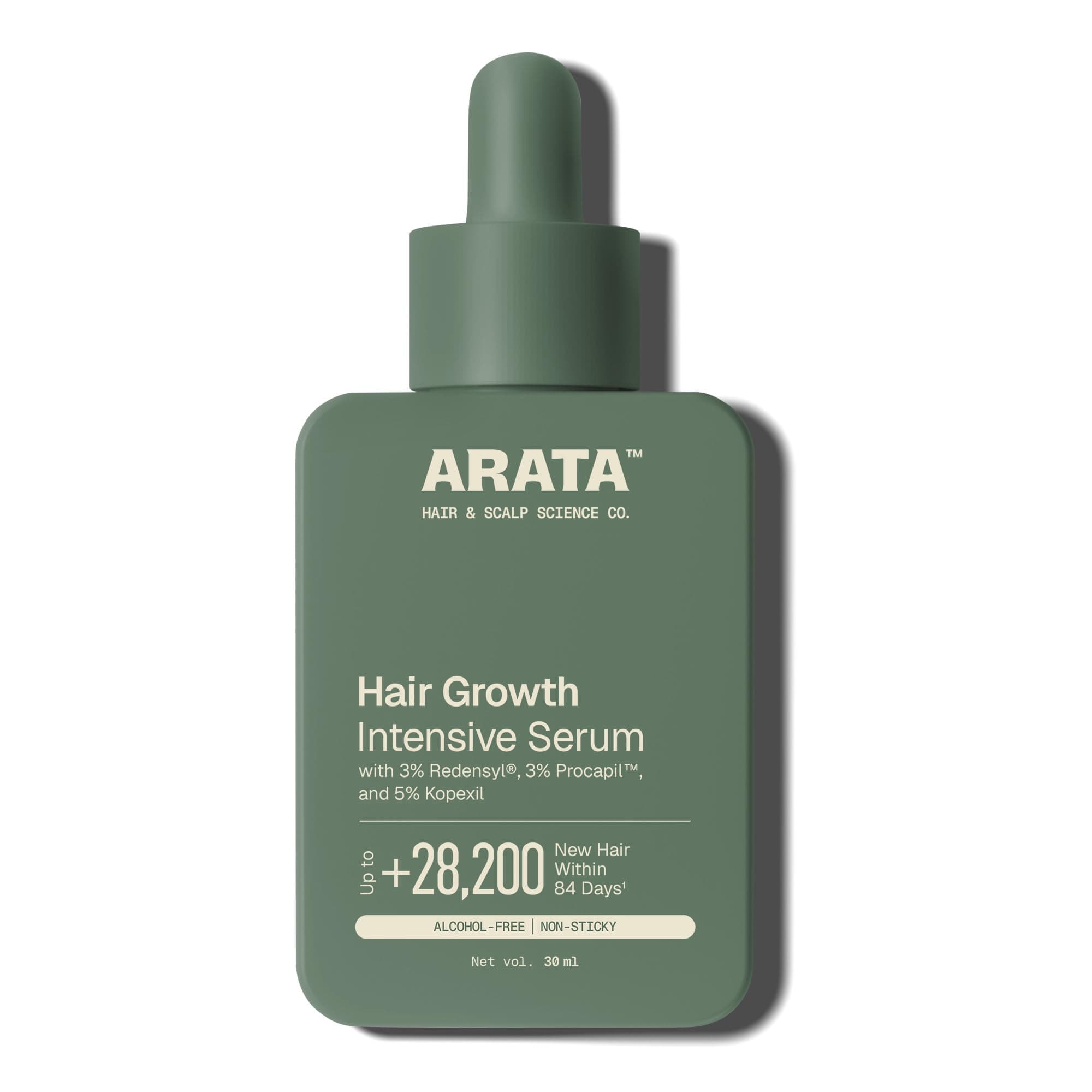 Arata Intensive Hair Growth Serum - 30 ML | Boosts Hair Growth & Strengthens With 5% Capixyl, 3% Redensyl and 3% Procapil