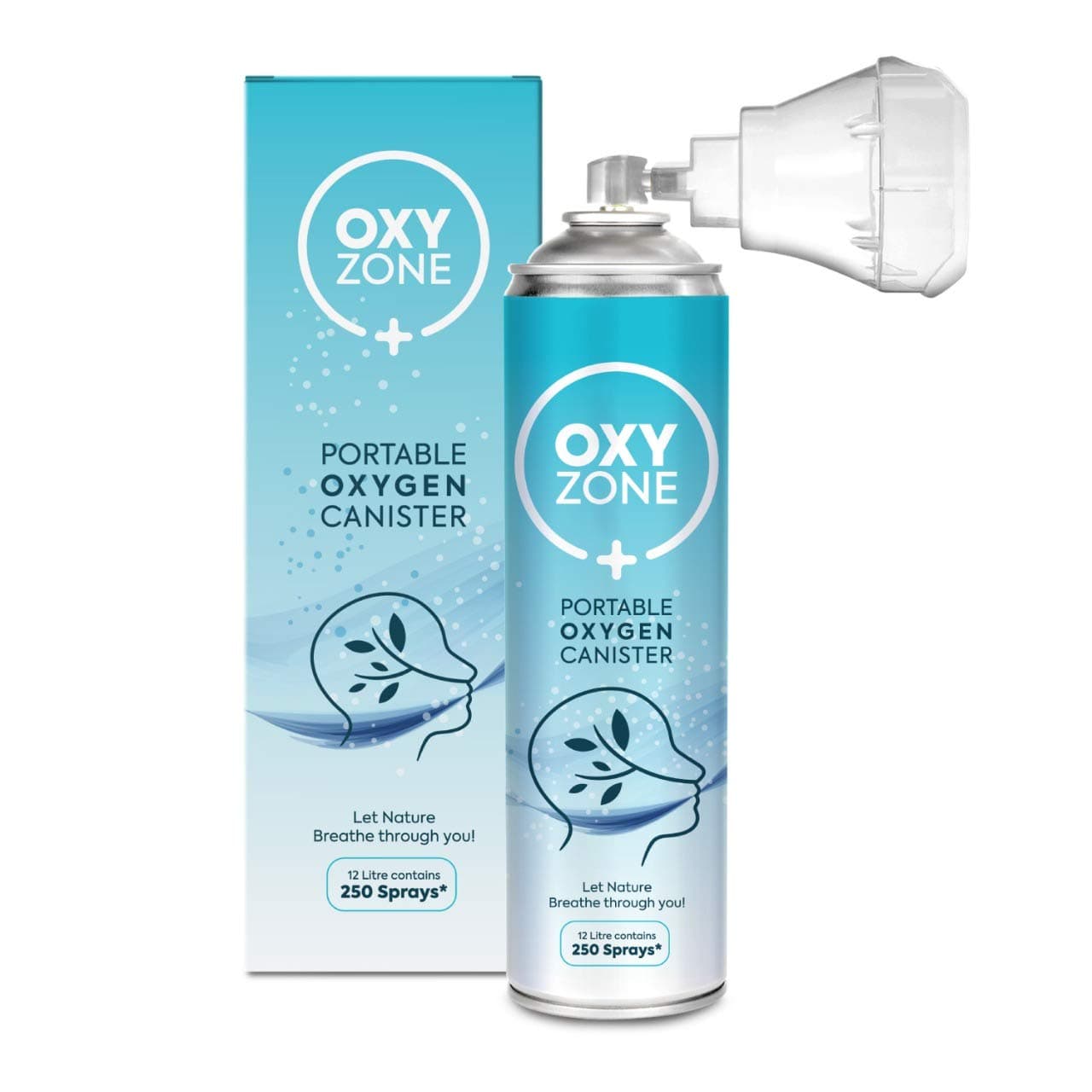 OXYZONE Natural OXYGEN in Portable Can (12 Litre) 250 Sprays