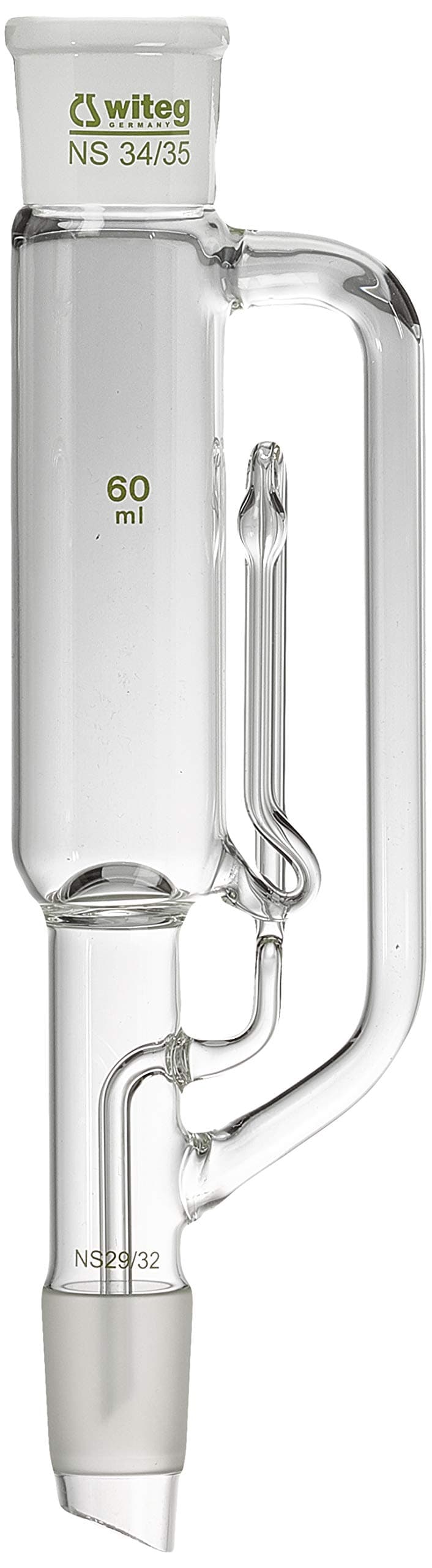 Witeg 2 212 060 soxhlet extractor, Borosilicate Glass, Clear Glass