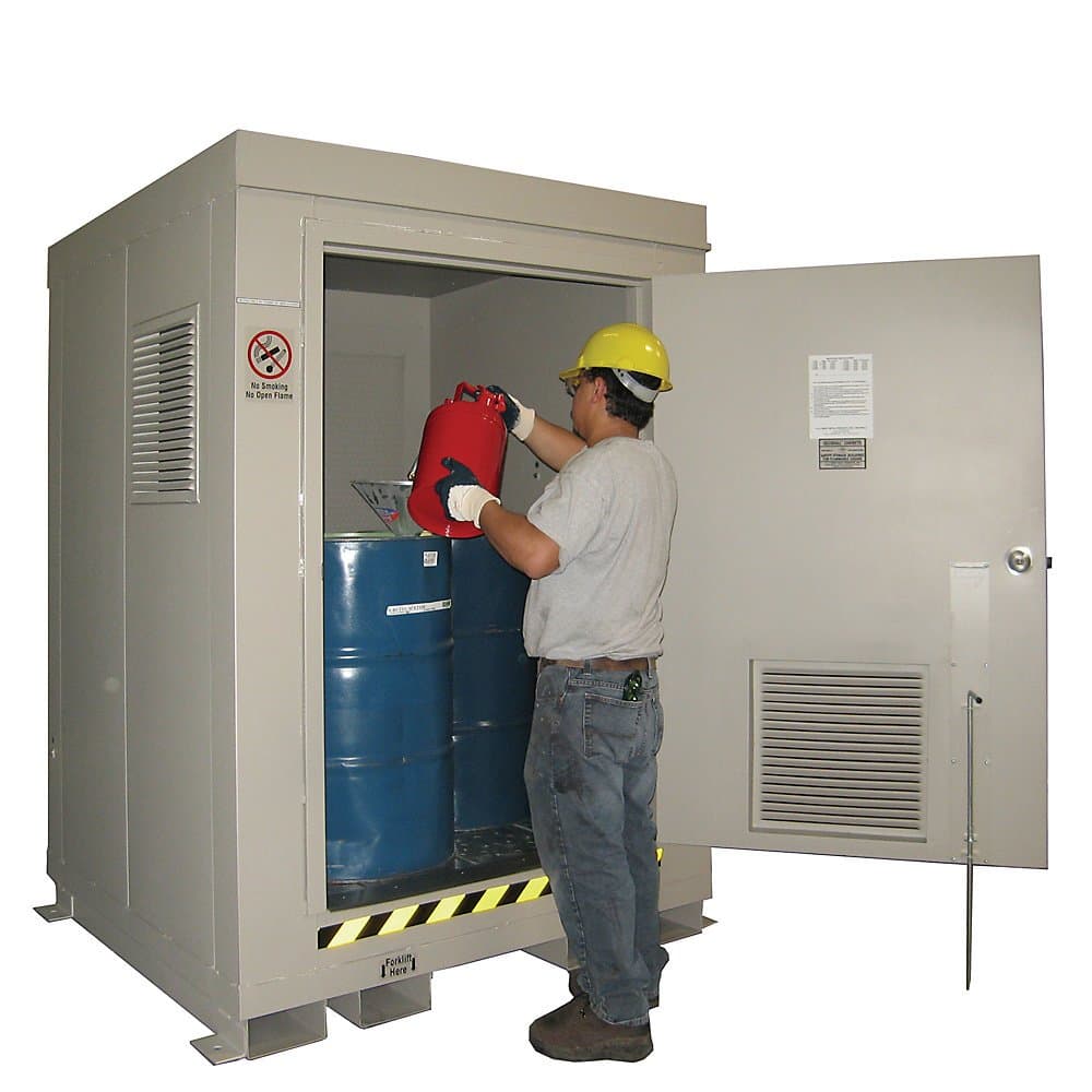 B600-102 Gallon Sump Capacity - Hazmat Storage Buildings, SECURALL - Each