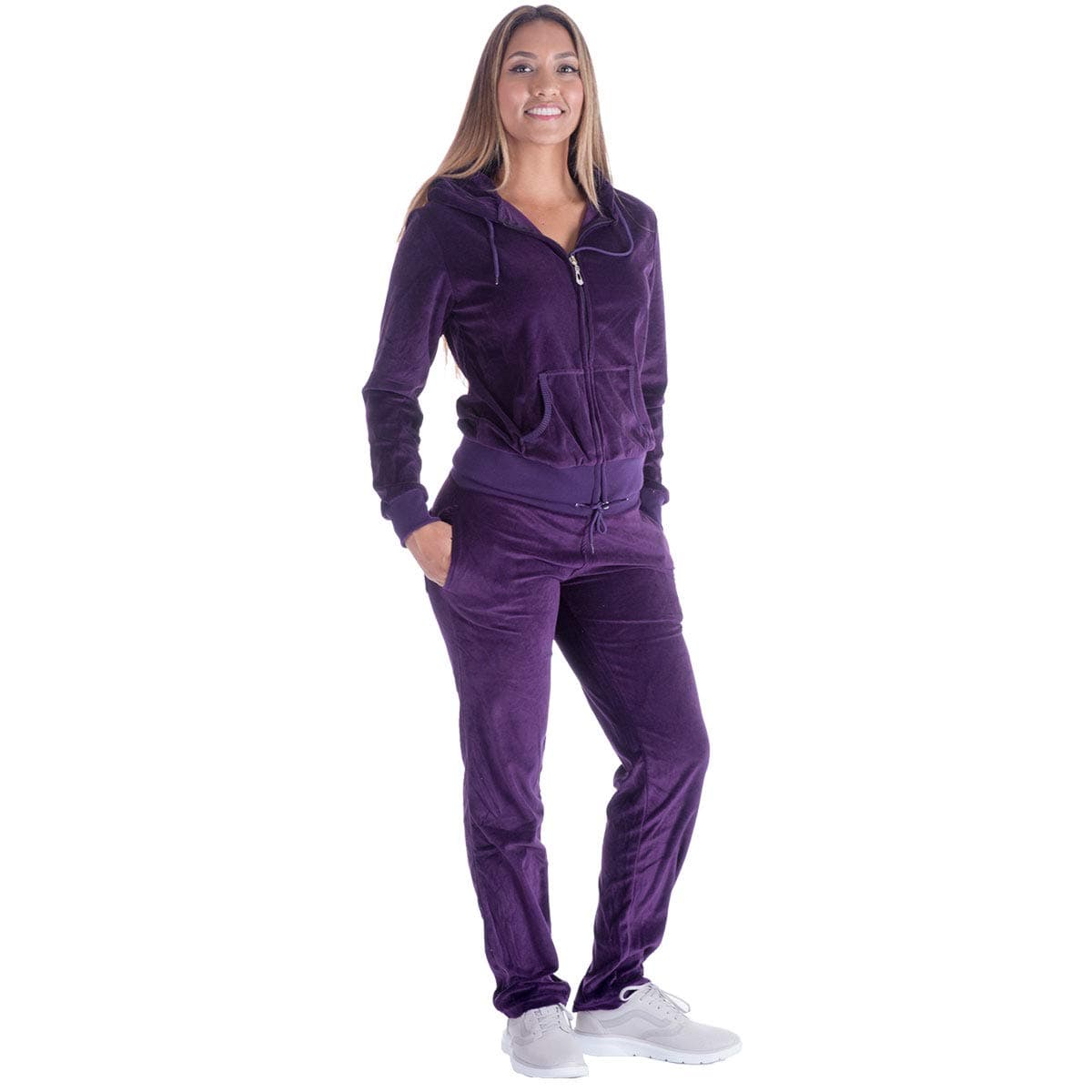 Velour Tracksuit Womens 2 Pieces Joggers Outfits Jogging Sweatsuits Set Soft Sports Sweat Suits Pants