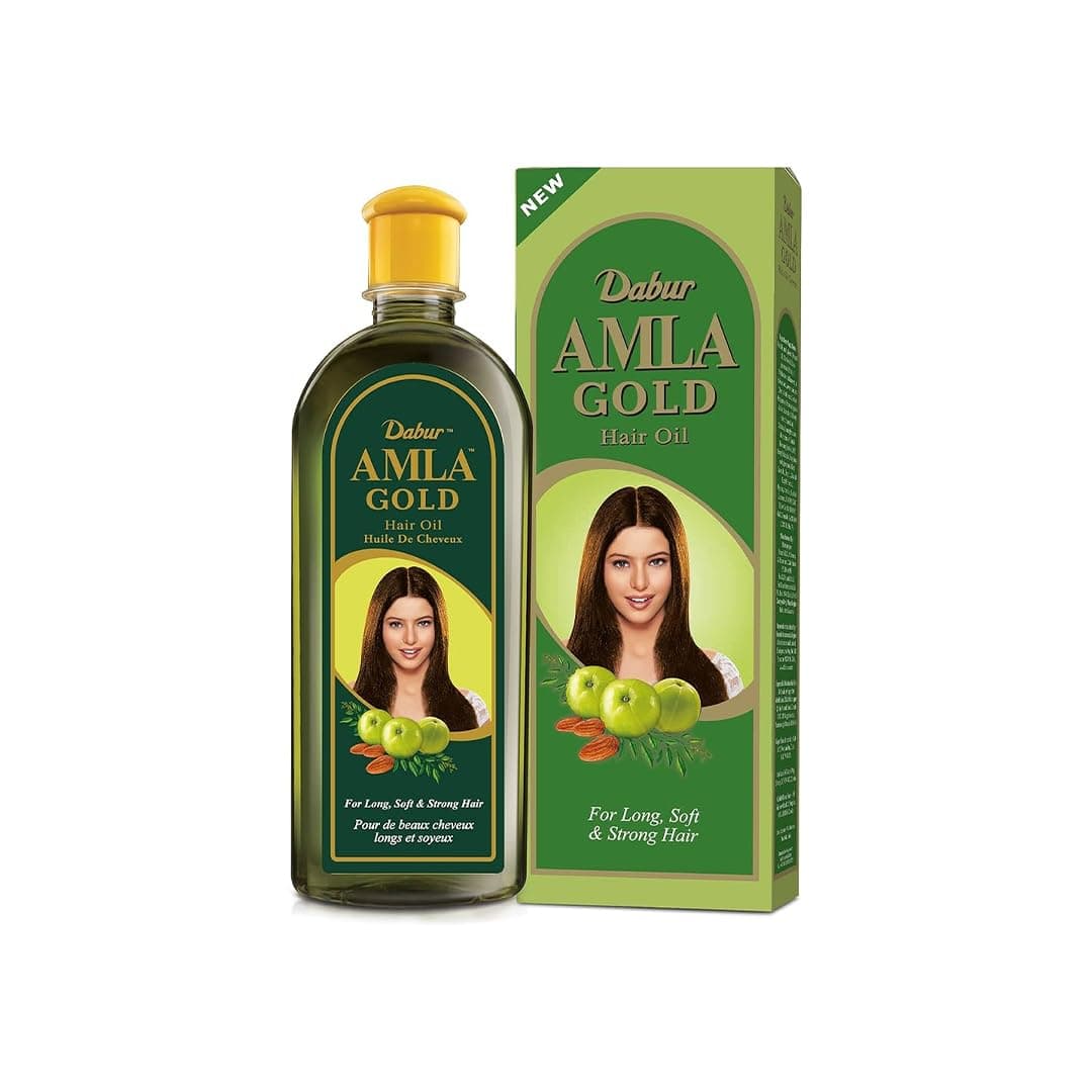 Amla Gold Hair Oil - Serum with Amla Oil, Almond and Henna - Moisturizing Hair and Scalp for All Types - Natural Treatment Products for Women - 6.76 Fl Oz (Pack of 1)