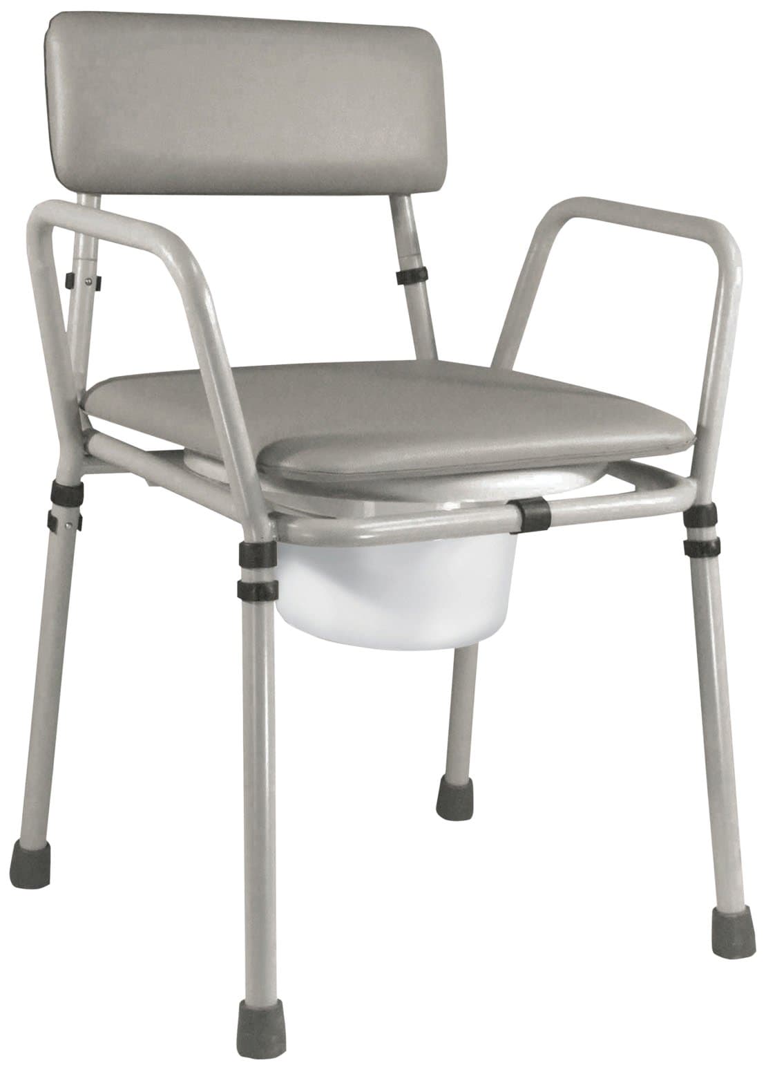Ability Superstore Grey Height Adjustable Commode Chair