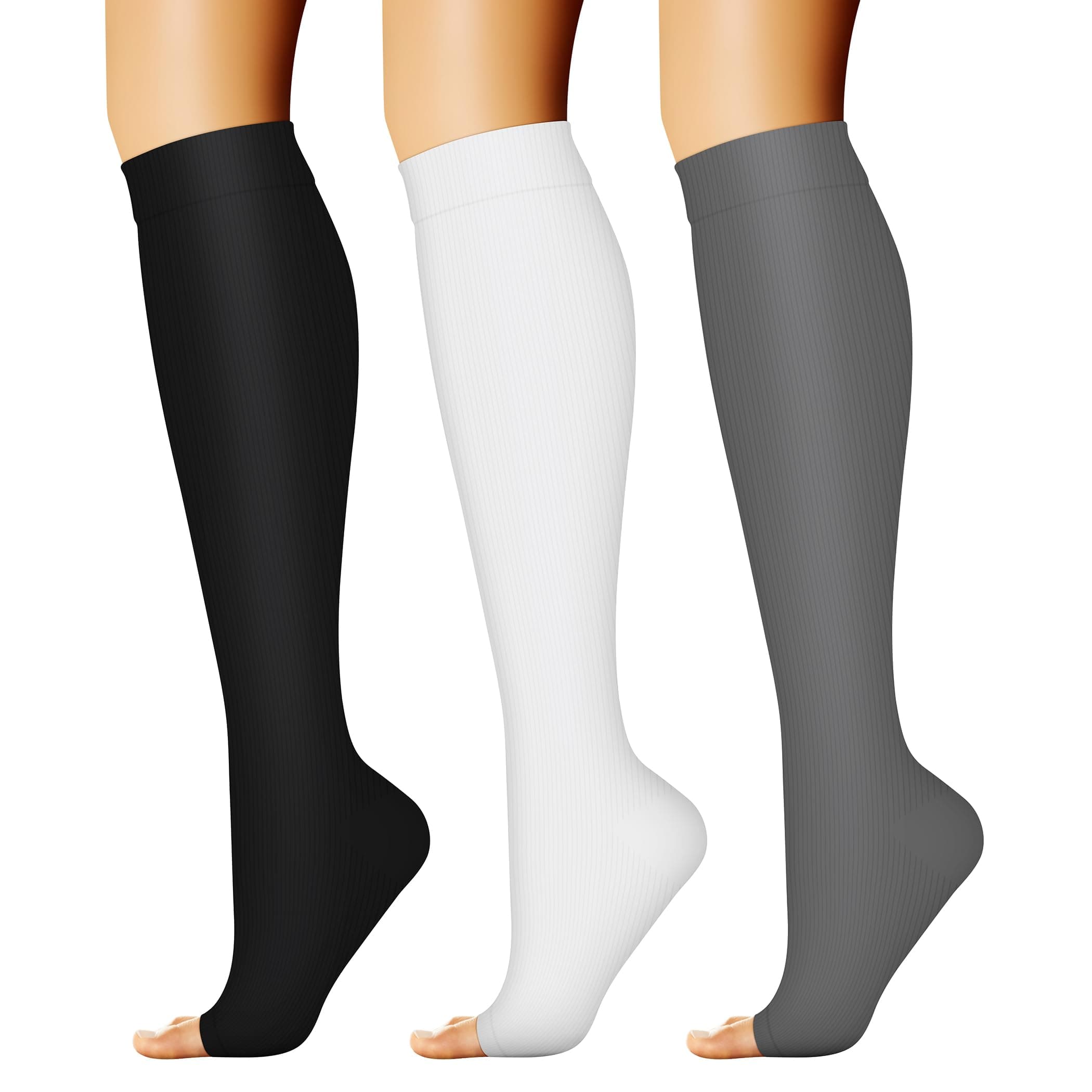 Compression Socks (7 Pairs), 15-20 mmhg is BEST Graduated Athletic & Medical for Men & Women, Running, Flight, Travel, Nurses, Pregnant - Boost Performance, Blood Circulation