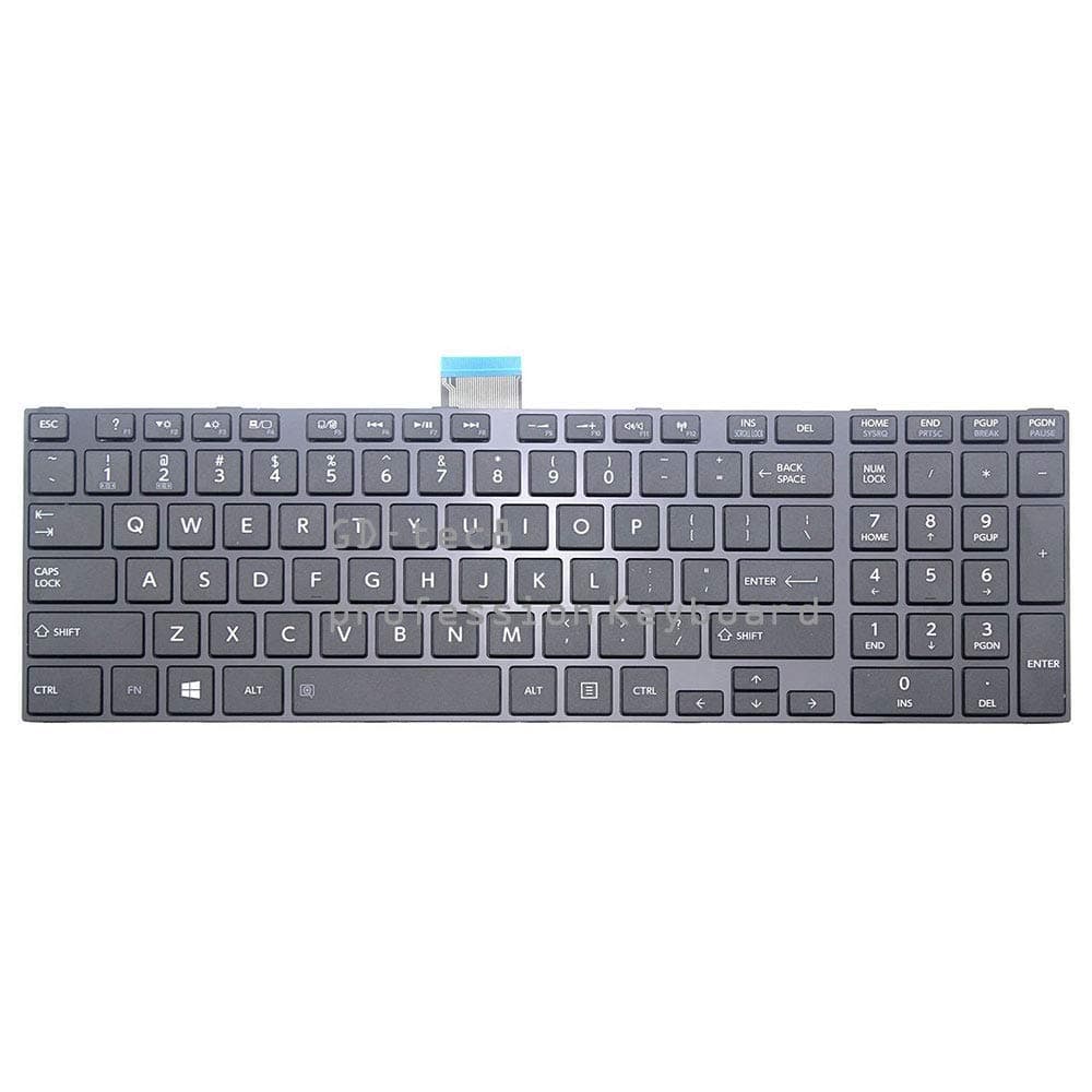 Laptop Keyboard Compatible for Toshiba Satellite L855D L855D-S5114 L855D-S5117 L855D-S5139NR L855D-S5220 L855D-S5242 L855D-SP5261M L855D-SP5266KM L850D-BT2N22 L850D-BT3N22 US Black