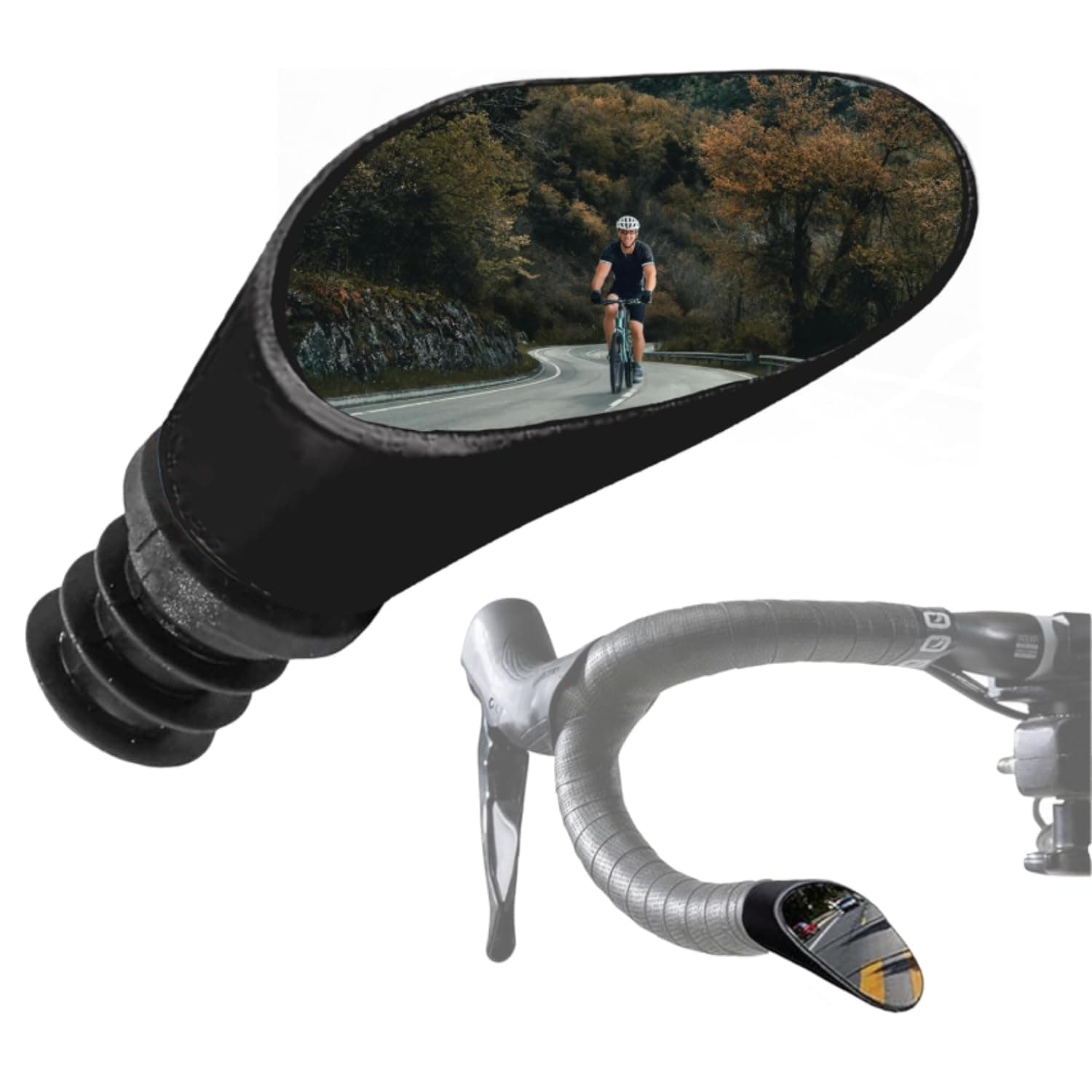 Sprintech Left Drop Bar Mirror, Black