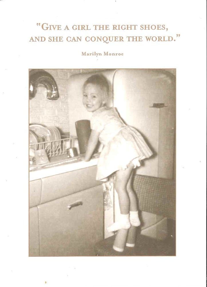 "Give a Girl the Right Shoes, and She can Conquer the World." - Marilyn Monroe - Shannon Martin Greeting Card