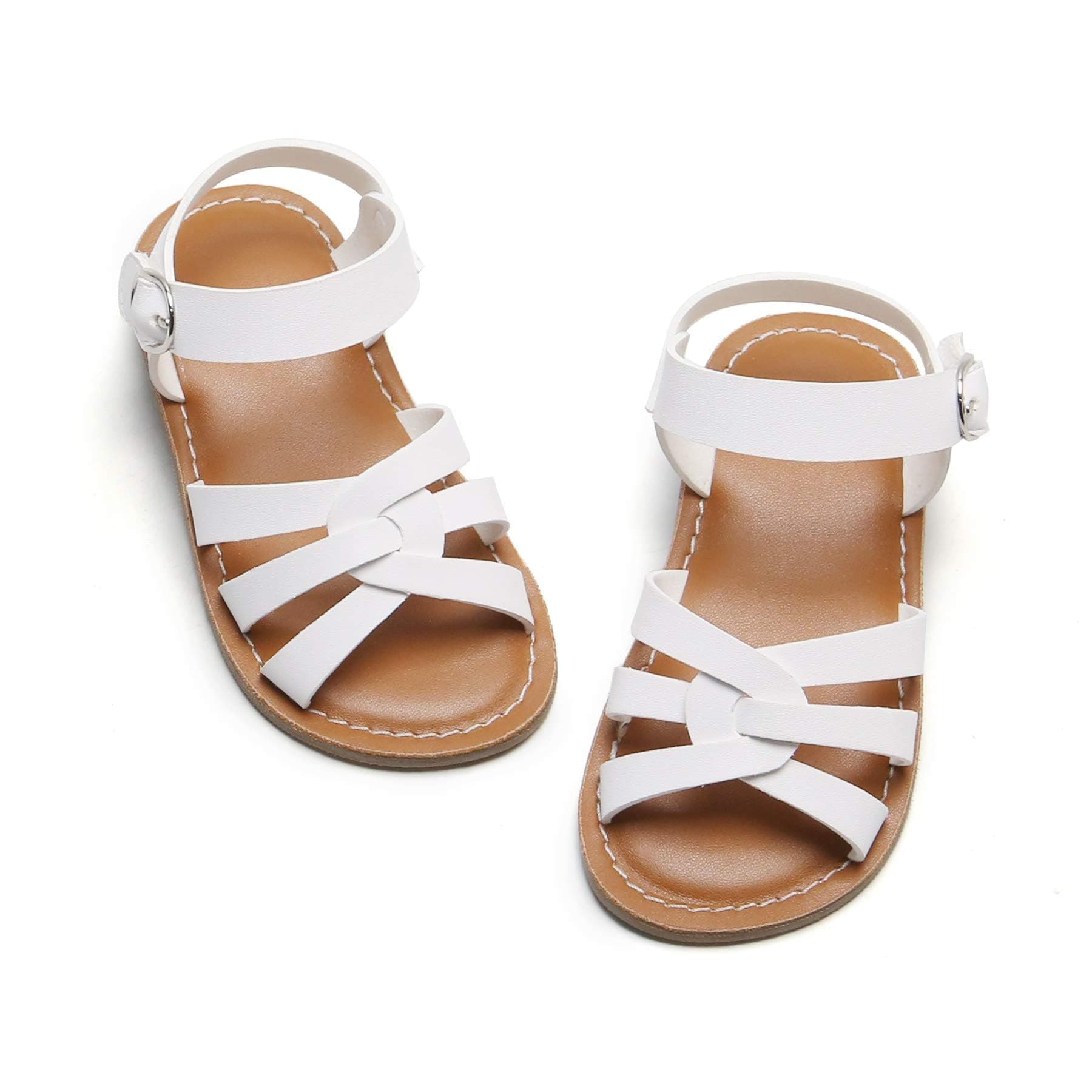 Felix & Flora Toddler Girl Sandals - Little Girl Easter Summer Dress Shoes Lightweight Open Toe Beach Holiday.