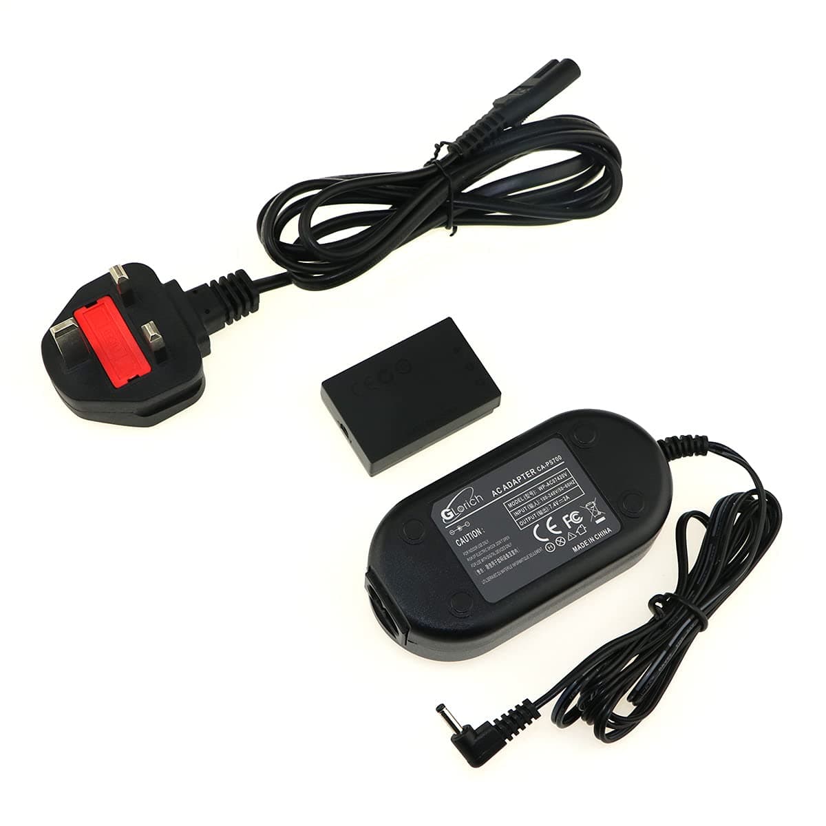 GLORICHACK-E12 AC Power Adapter DR-E12 DC Coupler LP-E12 Dummy Battery Kit for Canon EOS M200, M100, M50 Mark II, M50, M10, M2, M, Kiss M, Kiss M2 Mirrorless Digital Cameras