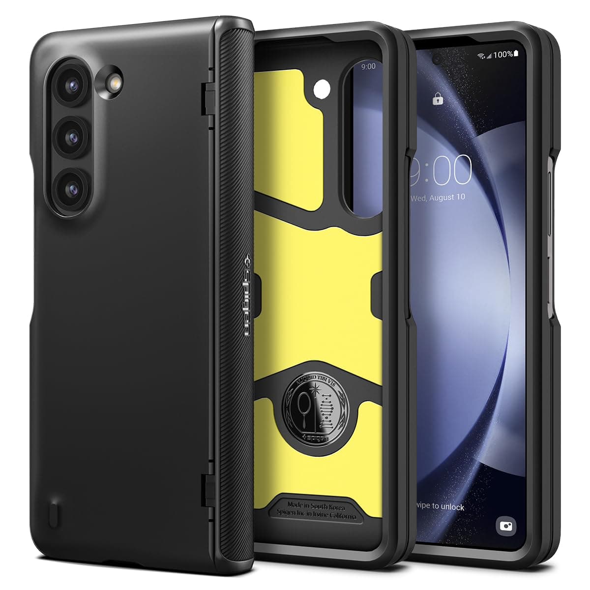 Spigen for Galaxy Z Fold 5 Case, Slim Armor Pro (2023) [Hinge Protection] - Black