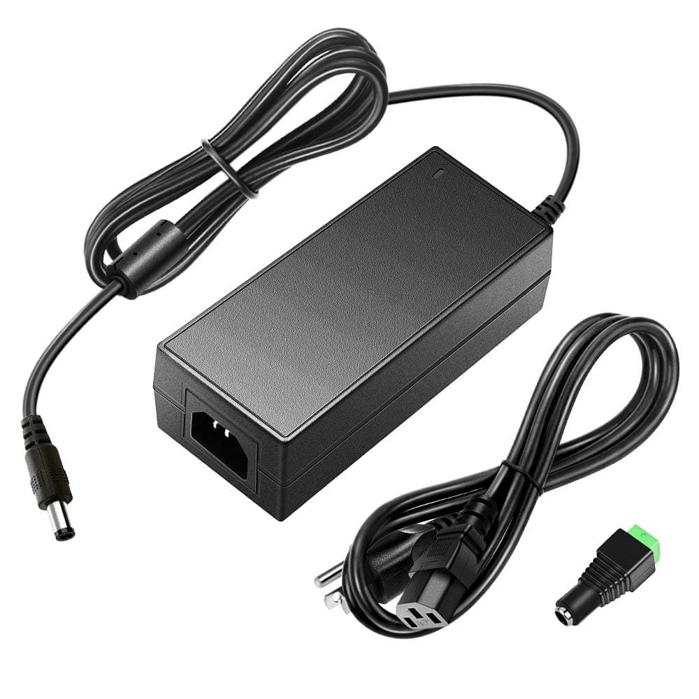 24V 3A DC Power Supply Adapter AC 100V~240V to DC 24 Volt 3 Amp 72W Converter Transformer 5.5x2.5mm Plug for 5050 3528 LED Strip Light 3D Printer LED Driver CCTV Security System LCD Monitor