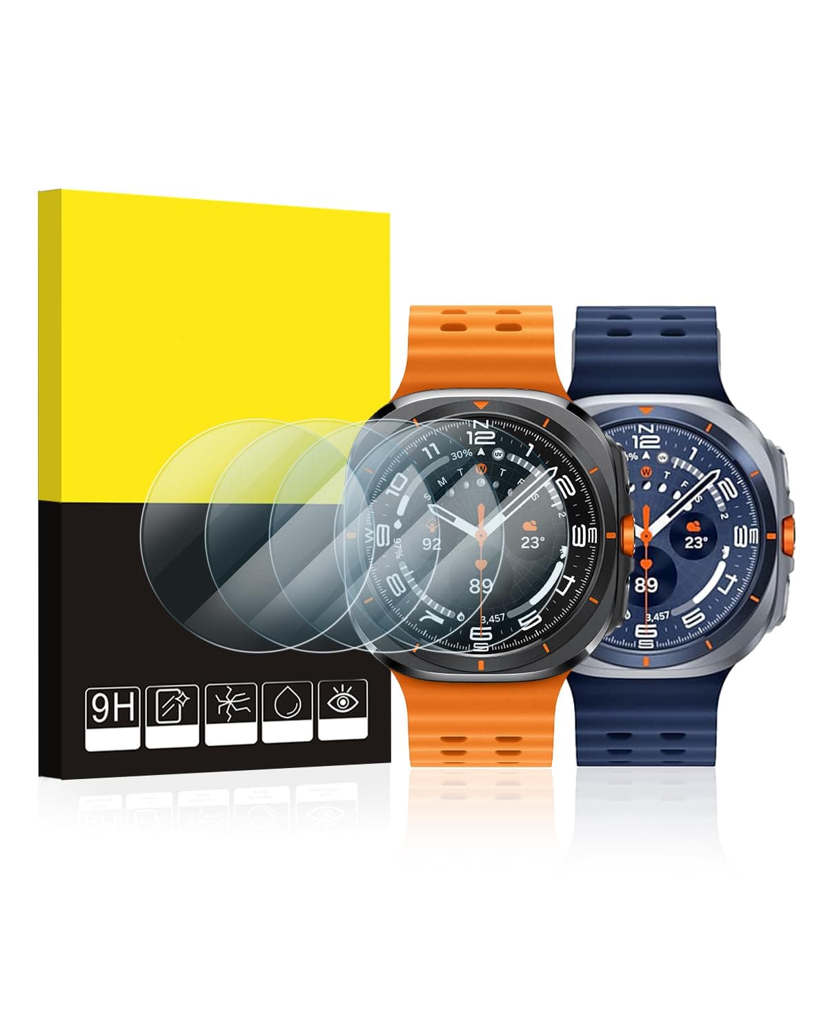 SPGUARD Galaxy Watch Ultra 7 Screen Protector 47mm Tempered Glass Accessories for Samsung Galaxy Watch Ultra 47mm (Not for other models) 4 Pack