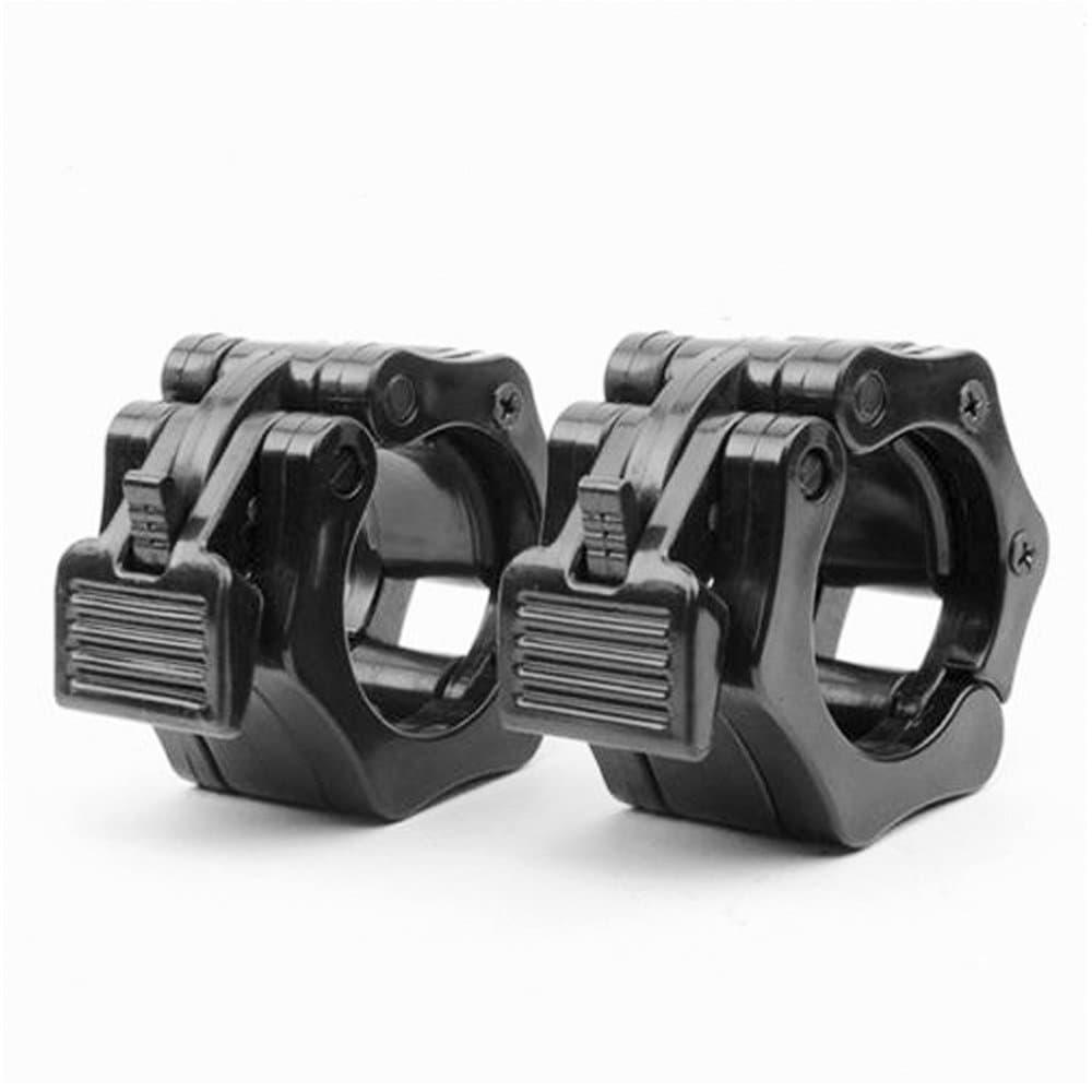 Derkang 1 Pair Lock Jaw Barbell Collars For Olympic Bars Crossfit Weightlifting 5cm