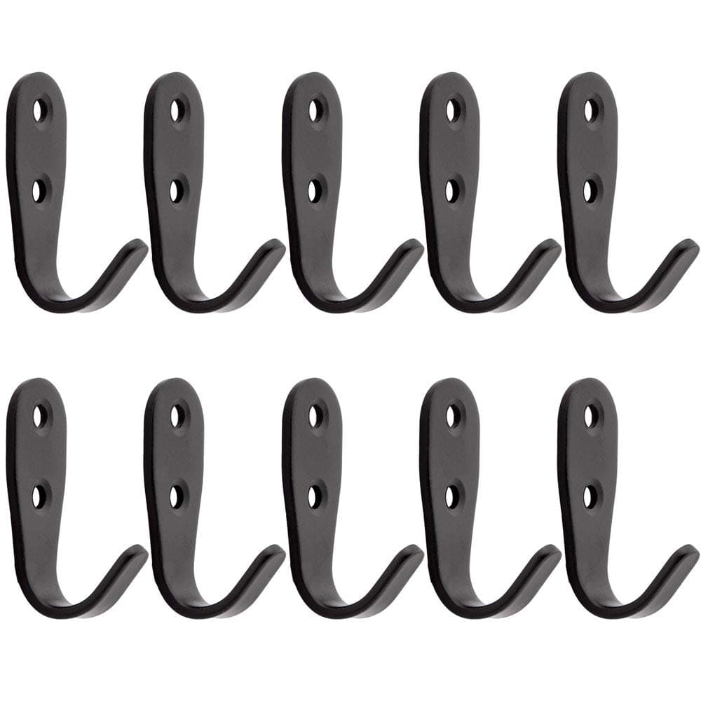 Heavy Duty Wall Hooks,Stainless Steel Screw On Hooks for Hanging Coats Plants Towels Keys Hats,Waterproof Single Shower Hanger Hooks for Garage Kitchen Bathroom Storage Organization 10 PCS