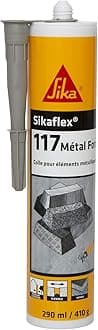 SIKA Sikaflex-117 Metal Force Adhesive for Building Facade or Roof Elements Indoor/Outdoor 290 ml Light Grey