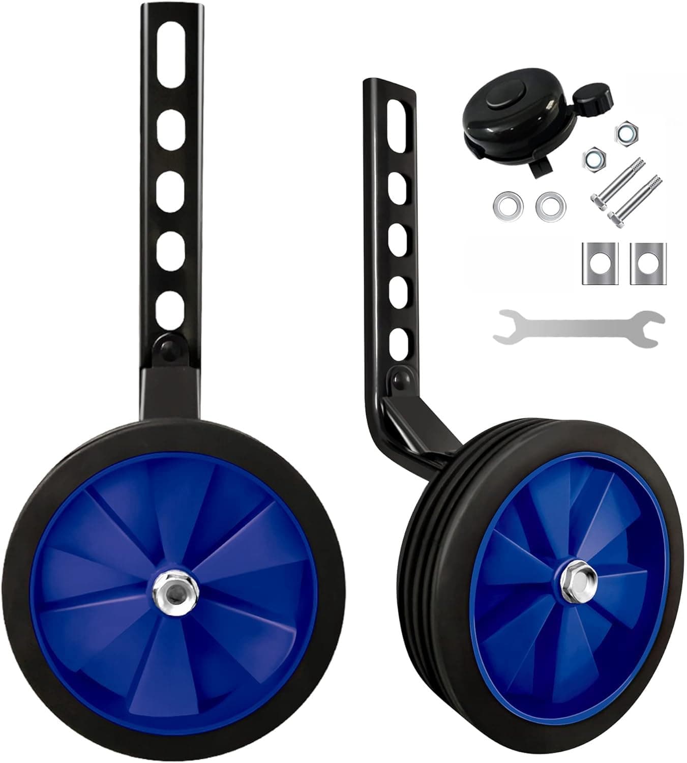 THE WHITE SHOP Training Wheels, Bike Training Wheels with Stronger Version Heavy Duty Rear Adjustable Bicycle Stabilizer Mounted Kit, fit for 12, 14, 16, 18, 20 inch Kids' Single Speed Bike