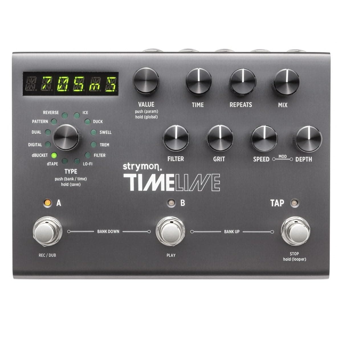 Strymon TimeLine Guitar Delay Pedal with 12 Unique Delay Machines for Electric and Acoustic Guitar, Synths, Vocals and Keyboards