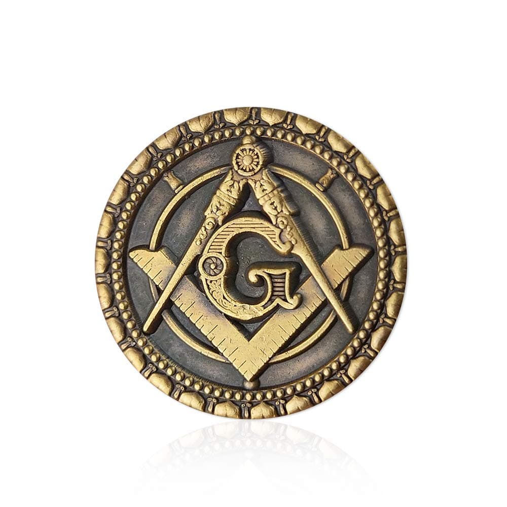 Square Compass Mason Freemasons Masonic Lapel Pin Badge Blue Lodge Gift