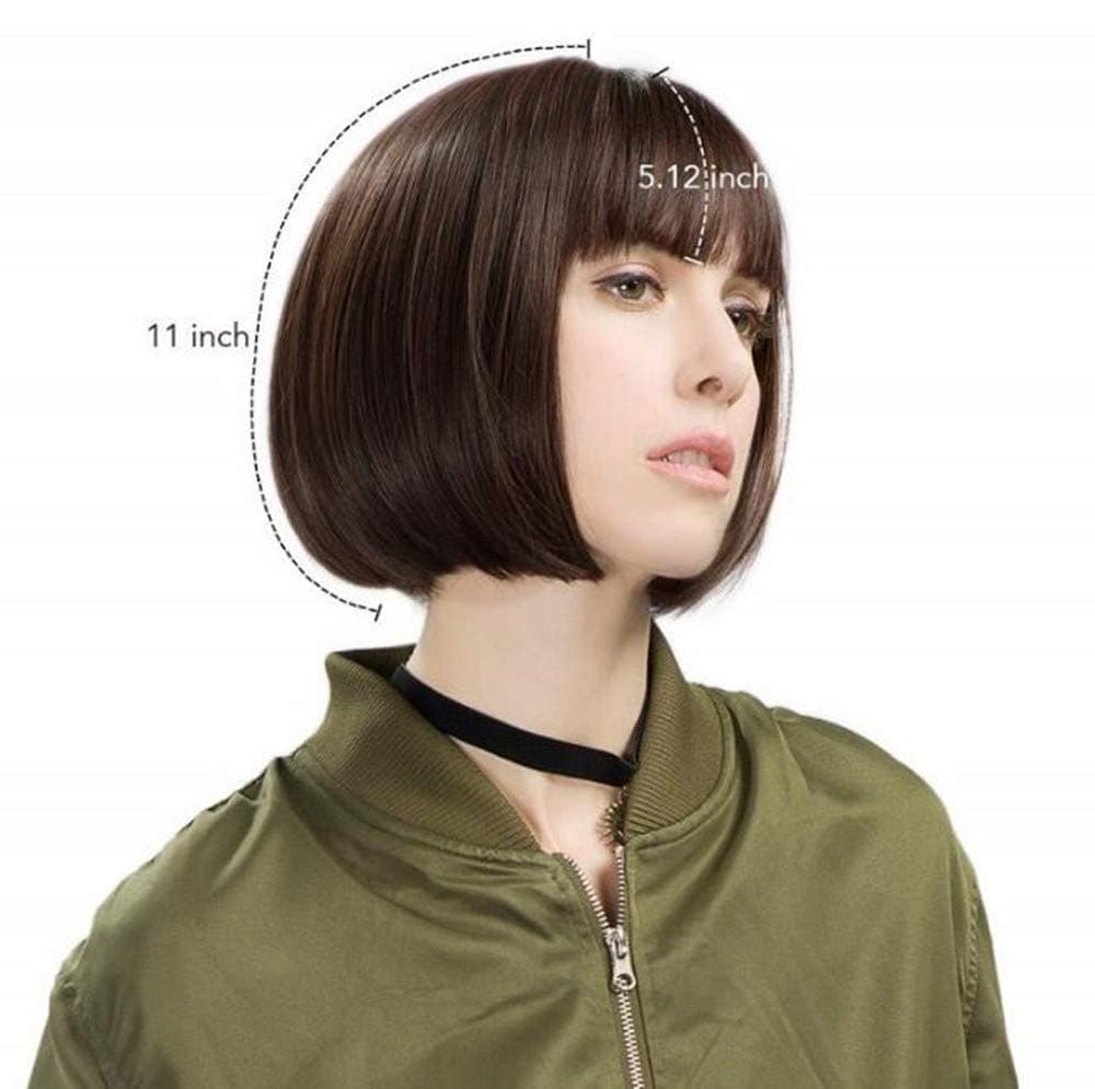 Minisky, women's elegant wig, bob, short carnival wig, like real hair top Coffee