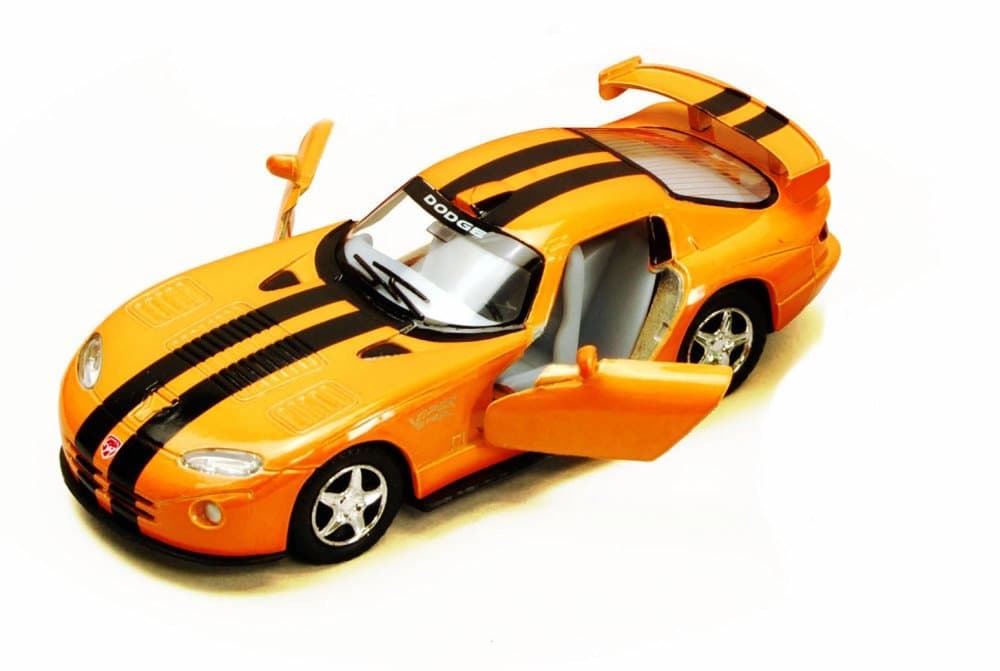 KiNSMART - Dodge Viper GTR-S 1:36 Scale 5" Die Cast Metal Model Toy Super Sports Race Car (Orange)