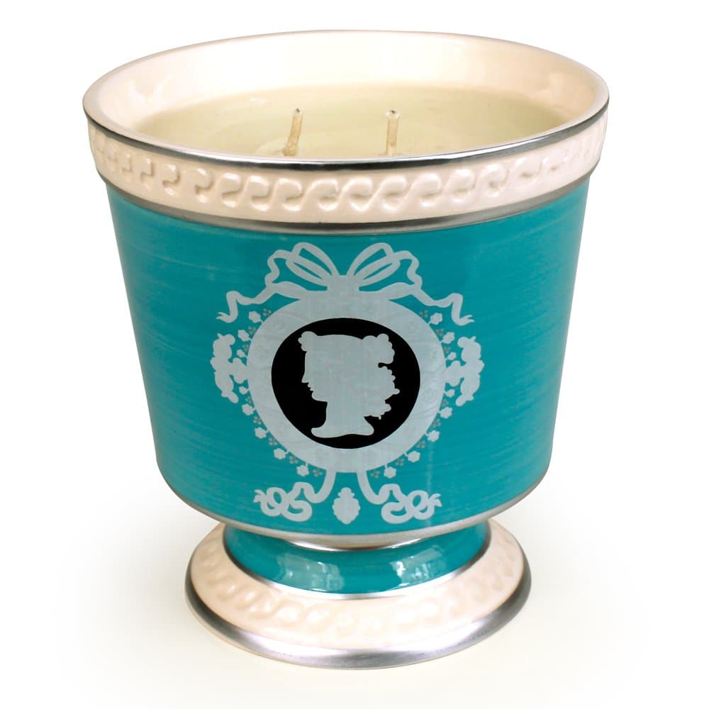 Seda France Cameo Ceramic 2-Wick Candle, Venetian Quince, 16 Ounce