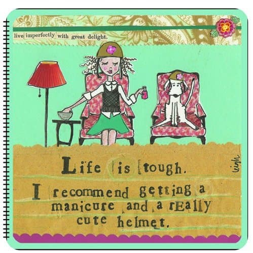 Curly Girl Design Life is Tough Spiral Journal