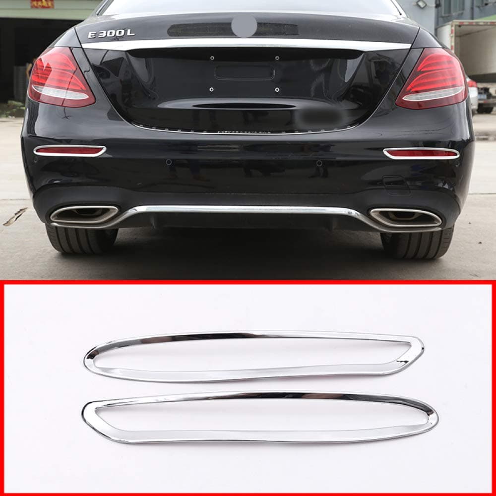 JIERS For Mercedes Benz E Class W213 200l E300l 2016-2018, Car Rear Fog Light Decorative Frame Car Accessories