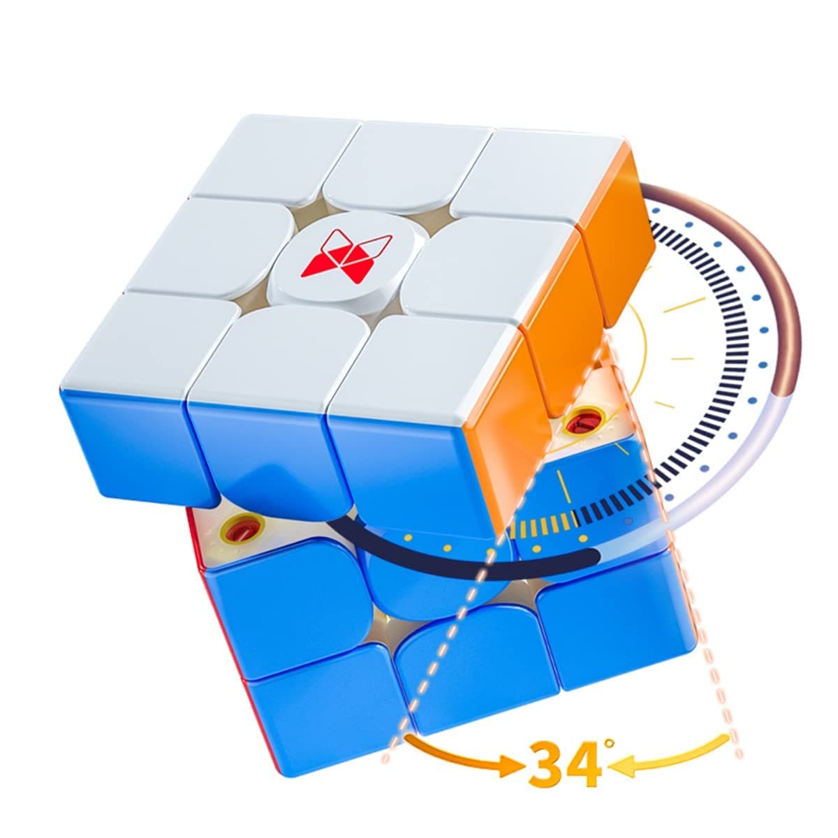 QY X Man Tornado V3 M - 2022 New Magnetic Speed Cube 3x3 Stickerless - Pioneer MagLev Speed Cube, XMD012