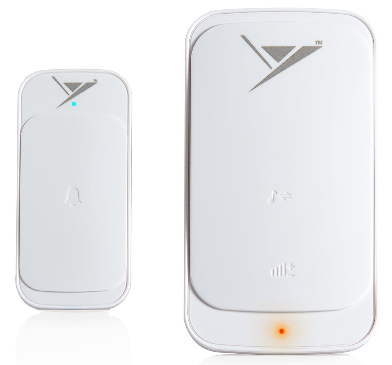 Stellx Portable Wireless Doorbell, Waterproof Durable Touch Panel - White