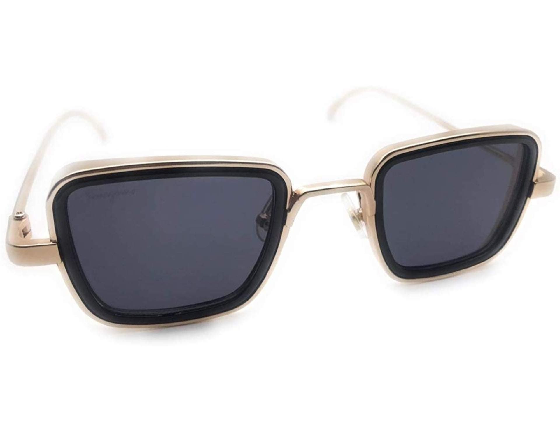 ETRG Square Metal Body Kabir Singh Sunglasses for Men & Boy (Gold, Pink)