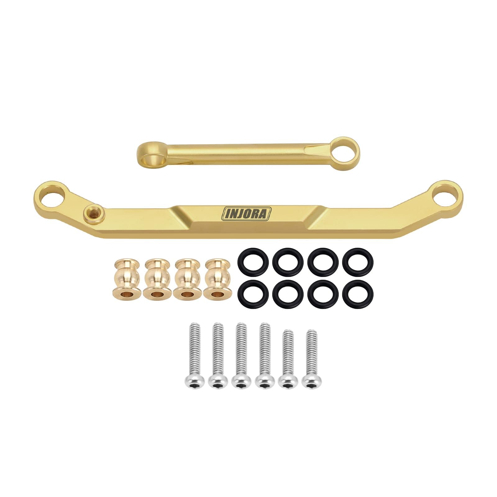 INJORA Brass Steering Links for FMS FCX24 Power Wagon Mud Racer 1/24 Upgrade Part (FCX24-03)
