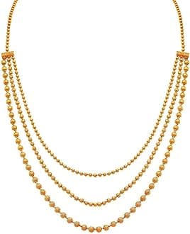 JFL - Jewellery for Less Gold Plated Necklace & Earrings Set for Women