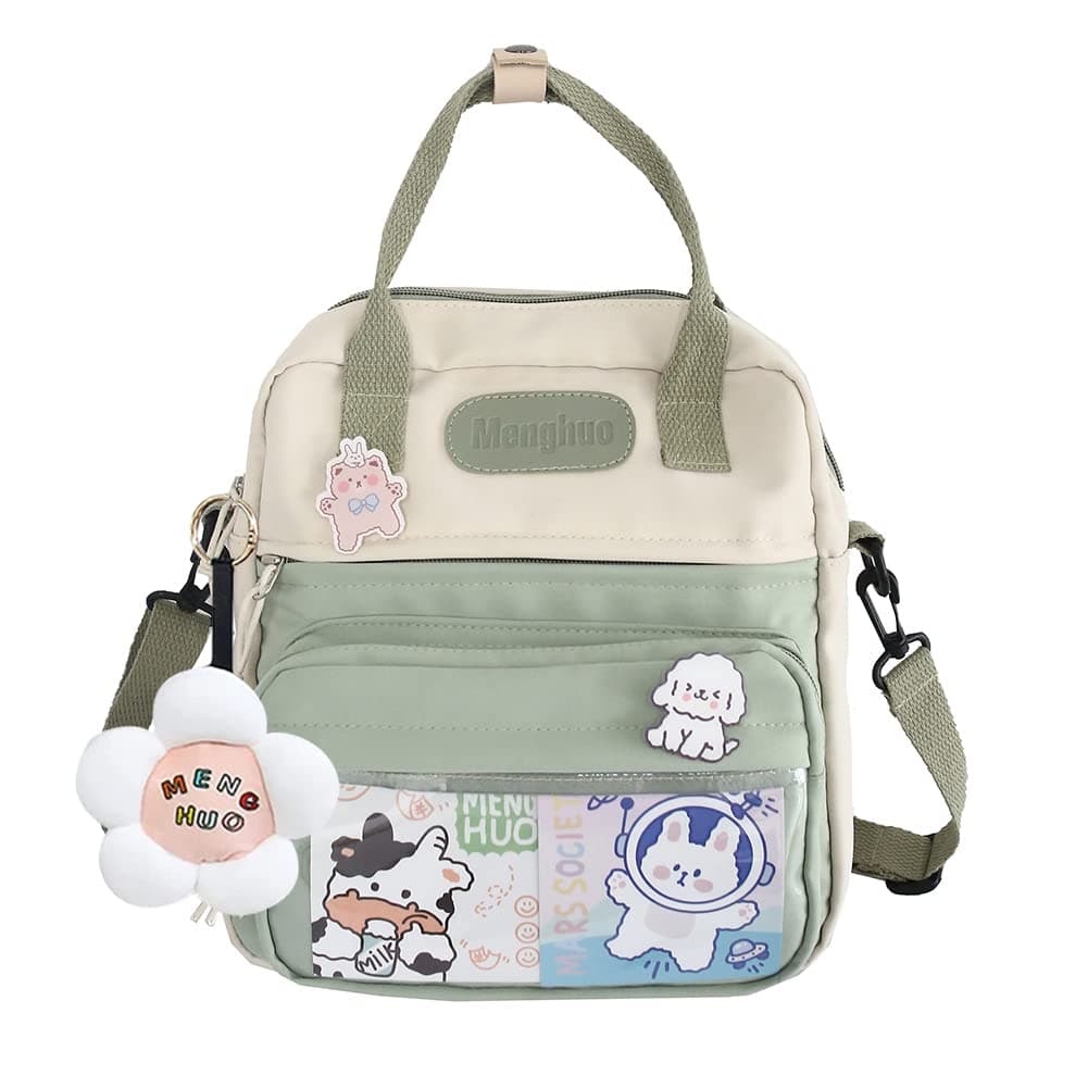Kawaii Backpack with Kawaii Pins & Accessories Kawaii Aesthetic Backpack Cute Ita Bag Japanese Backpack JK Uniform Bag