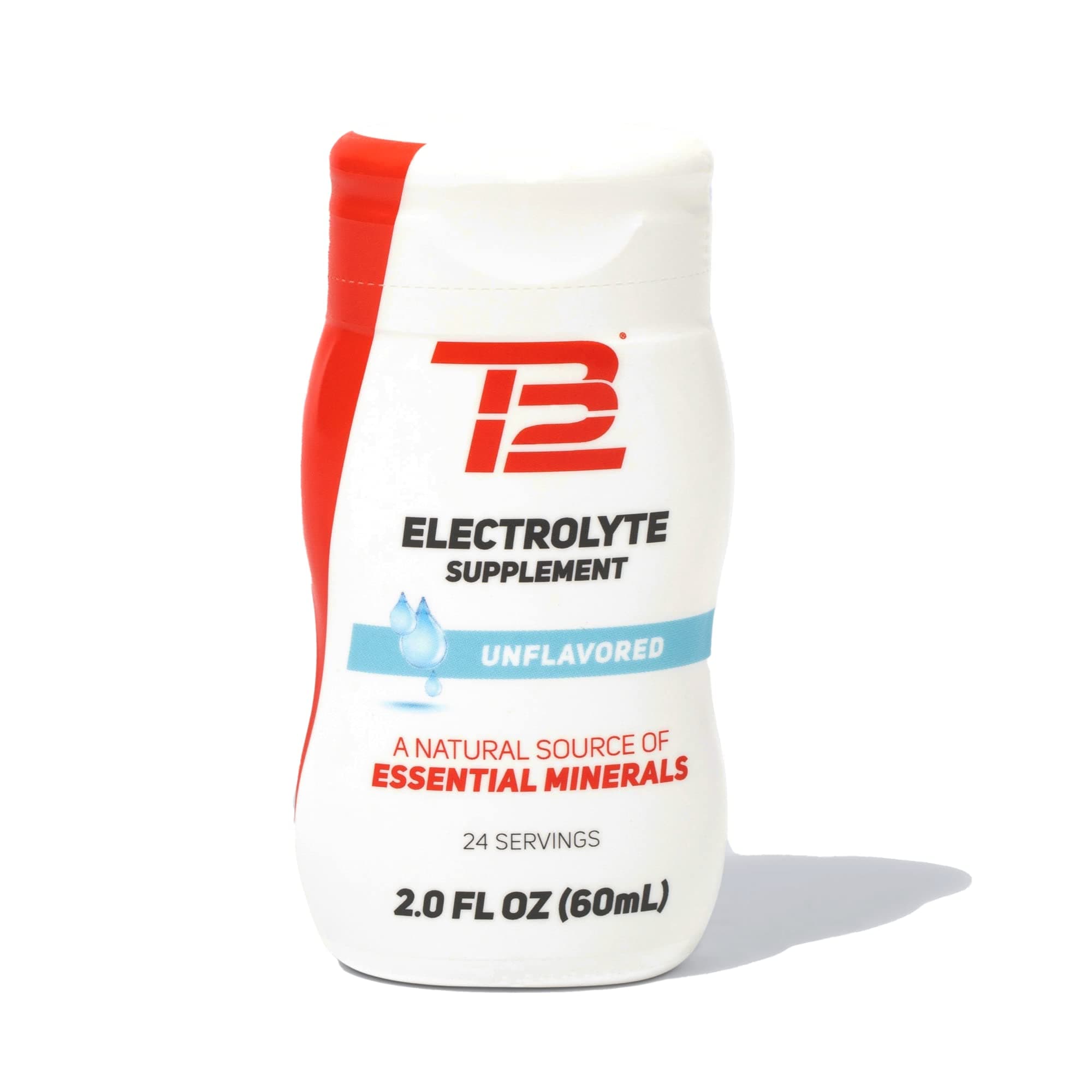 TB12 Electrolyte Supplement for Optimized Hydration - Electrolyte Drops for Water, Gluten-Free, Sugar-Free, Vegan, with Magnesium, Potassium, 24 Servings (Unflavored)