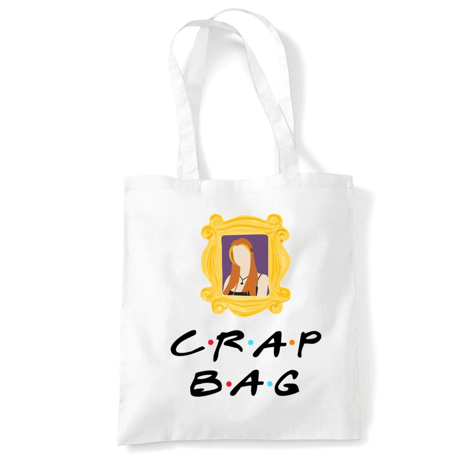 Pheobe Crap Bag Cotton Tote Shopper - F.R.I.E.N.D.S TV Themed Gifts for Fans - Friends TV Show (No Name Design)