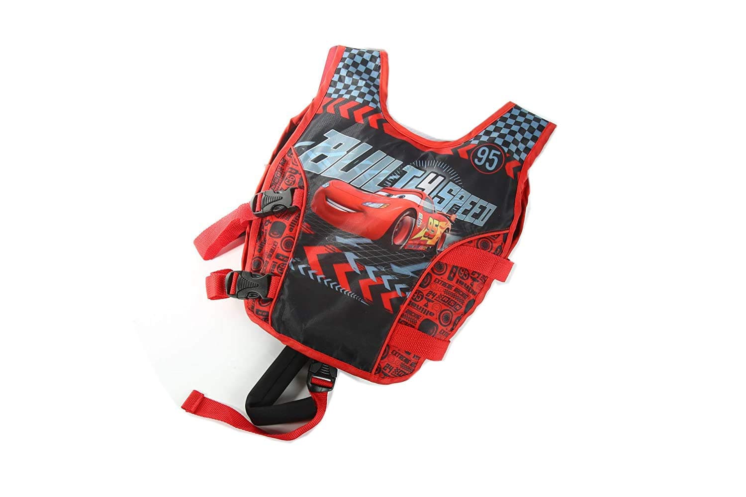 JKSPORTS Life Jacket Learn-to-Swim Buoyancy Aid Vest Children Float Vest Kids Swimming Training Jacket Learn to Swim for Boys Girls Begin to Swim Cartoon Swim Vest (Car, Medium)