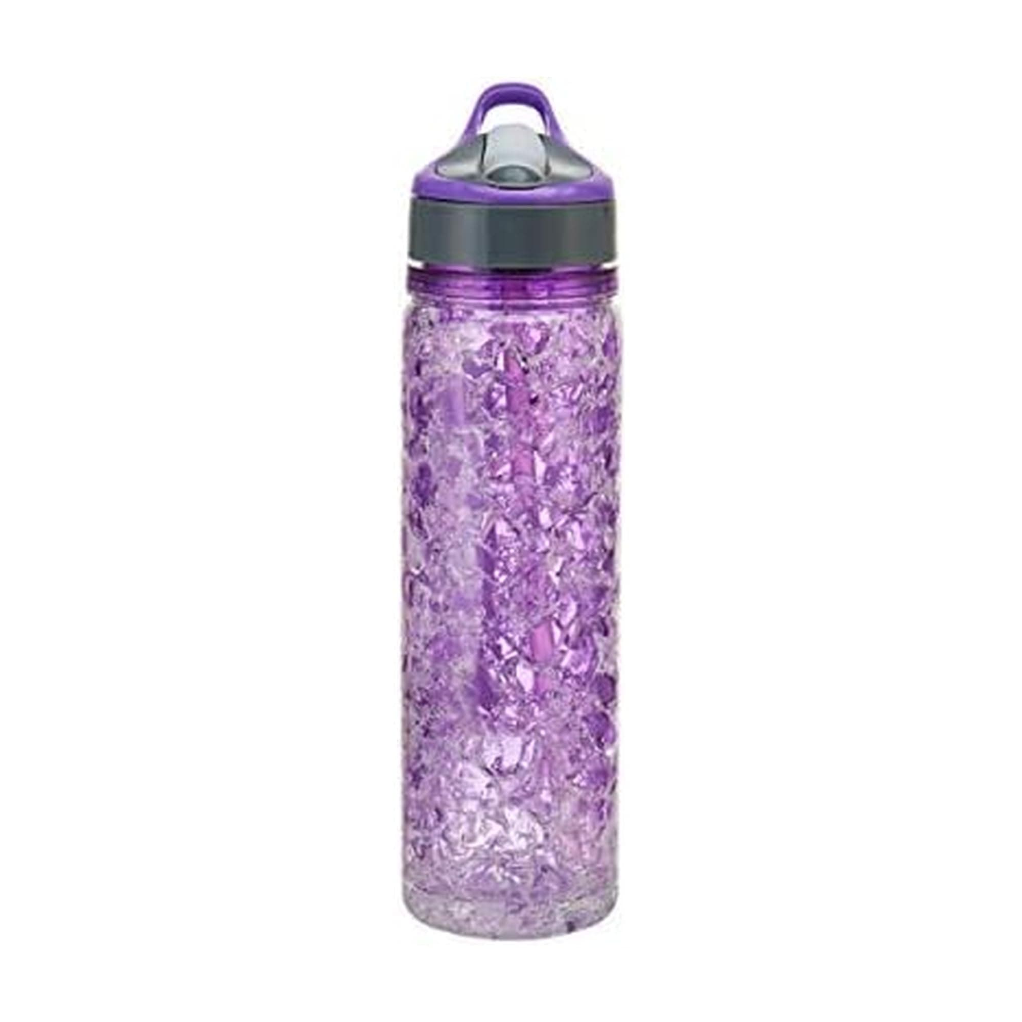 Copco 5237208 Freezeable Double Wall Insulated Tritan Water Bottle with Crackle Gel, 18-Ounce, Purple