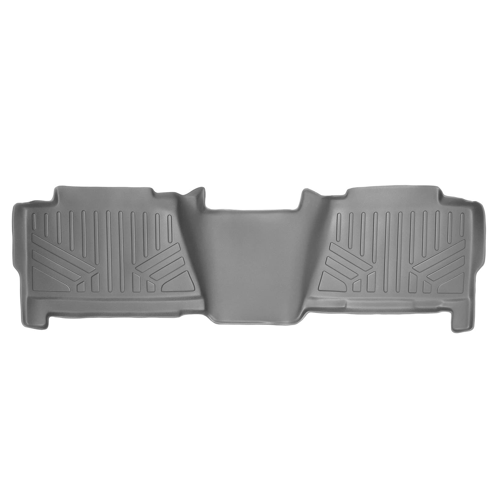 SMARTLINER Floor Mats 2nd Row Liner Grey for 2001-2006 Chevrolet/GMC/Cadillac Pick-Up and SUV - 2007 Classic Truck Models