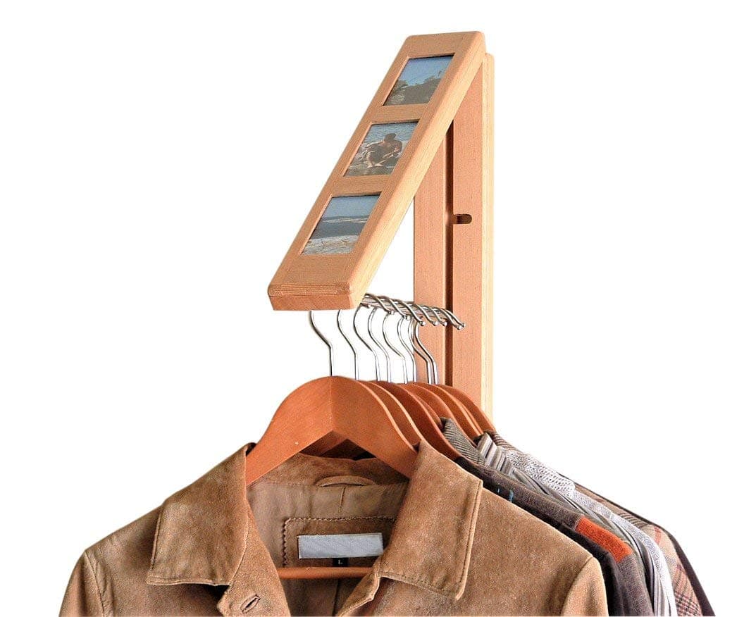 InstaHANGER Picture Perfect Closet Organizer, The Original Folding Drying Rack, Wall Mount
